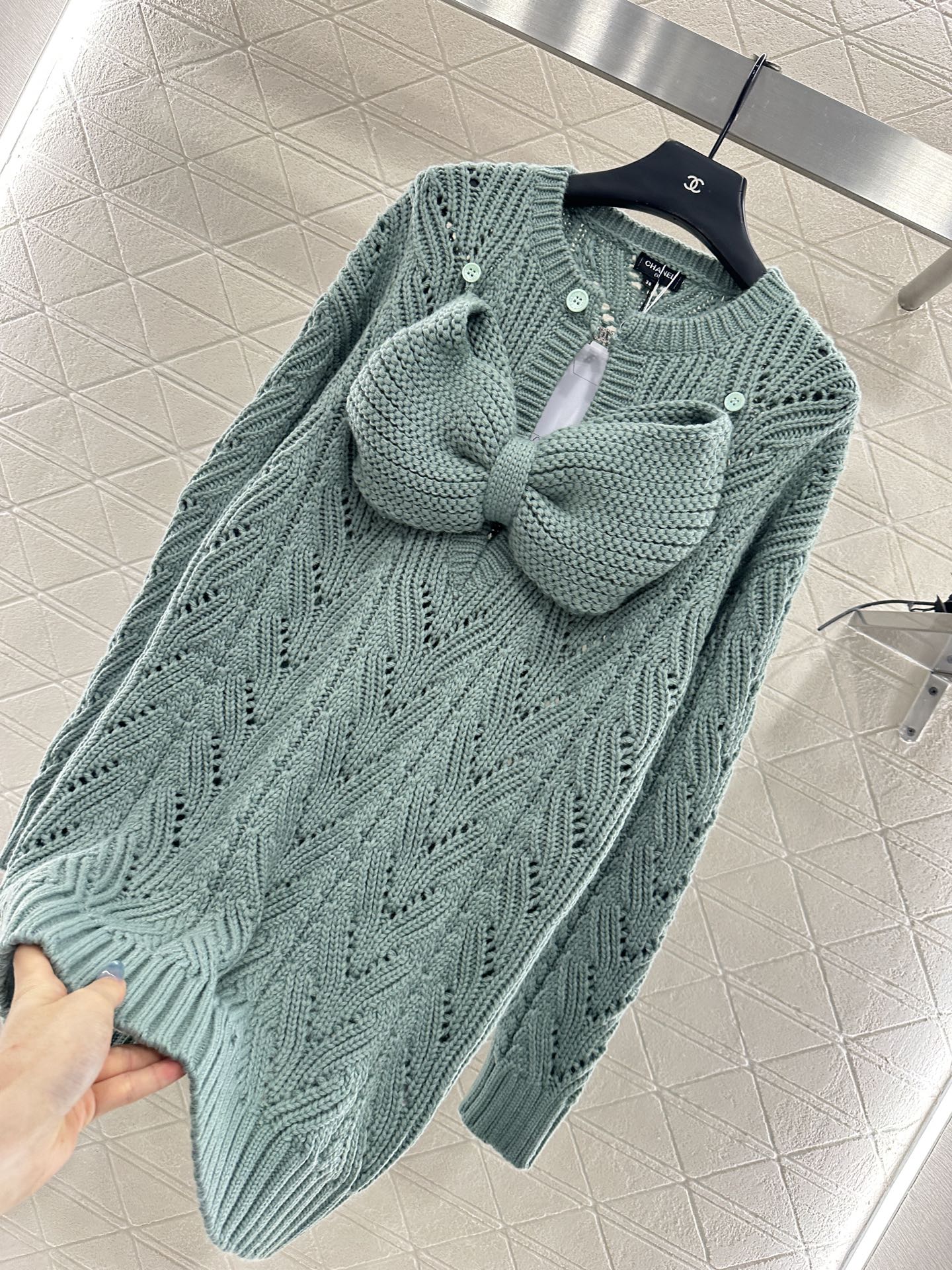Chan 25fw knitted dress
