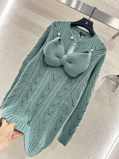 Chan 25fw knitted dress