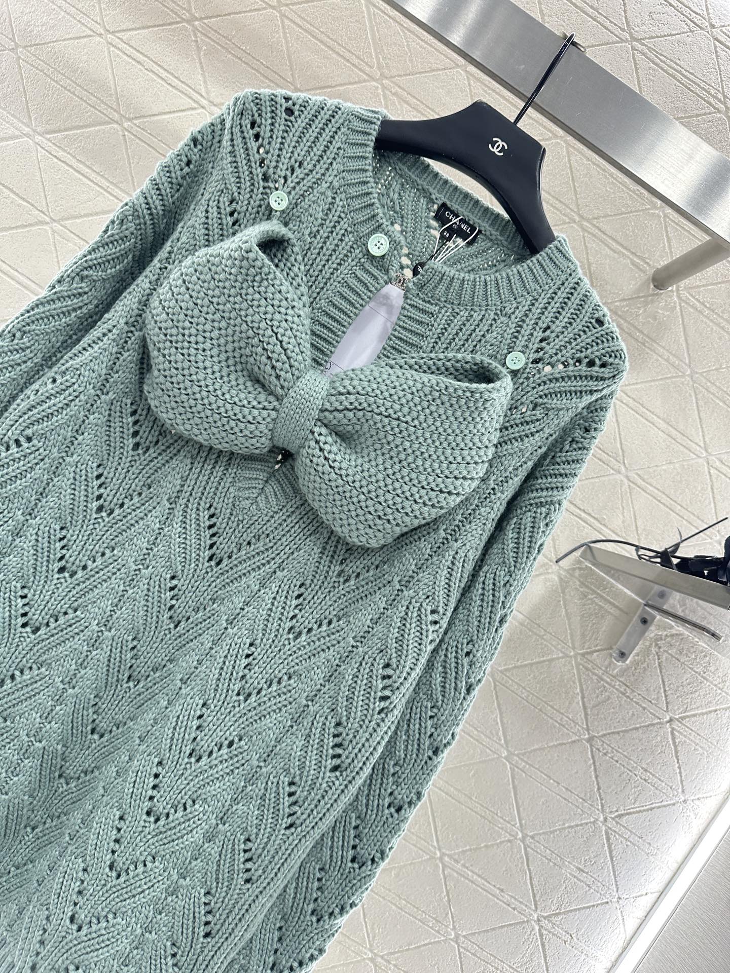 Chan 25fw knitted dress