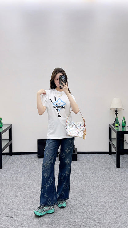 Louis 25fw printed  t-shirt