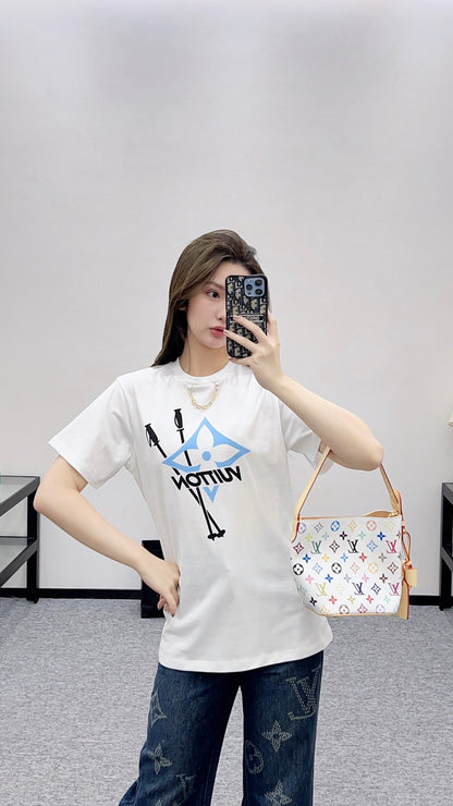 Louis 25fw printed  t-shirt