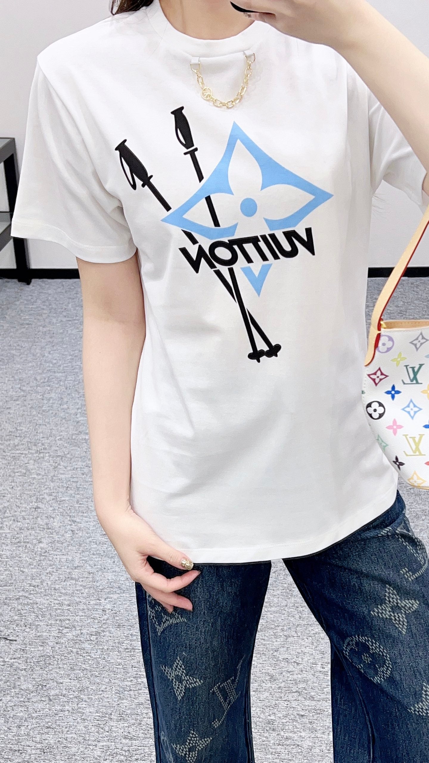 Louis 25fw printed  t-shirt