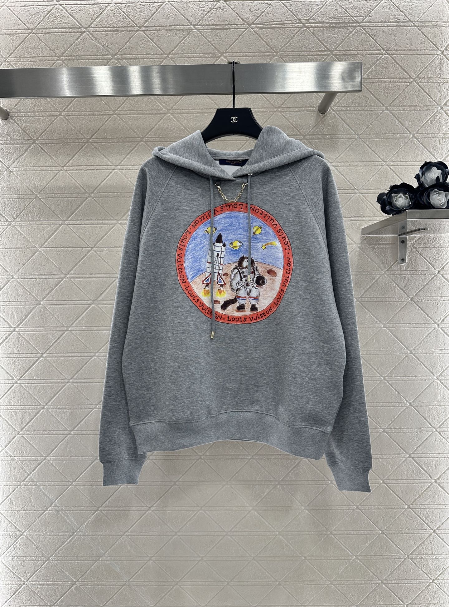 Louis 25fw printed hoodie