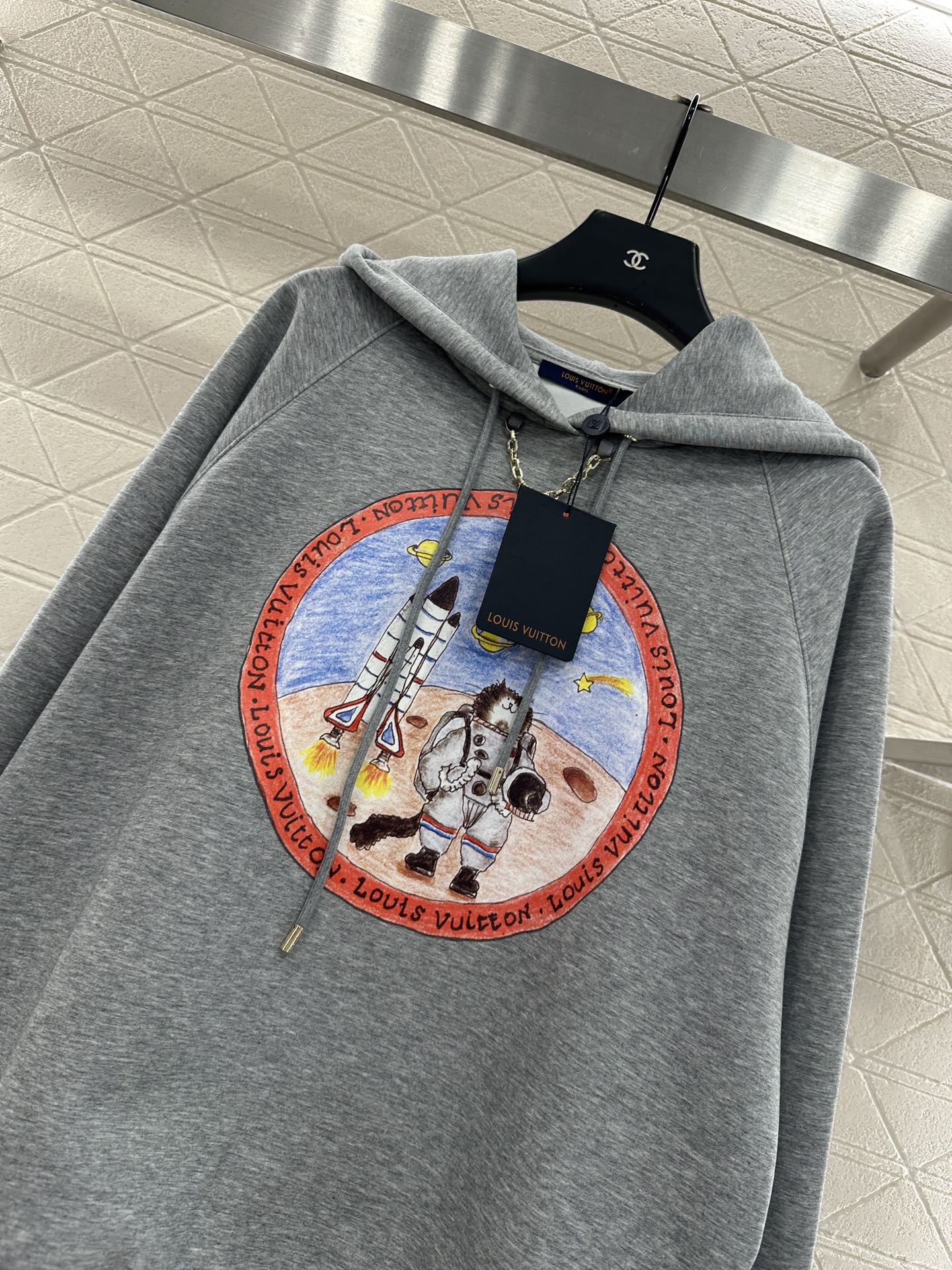 Louis 25fw printed hoodie
