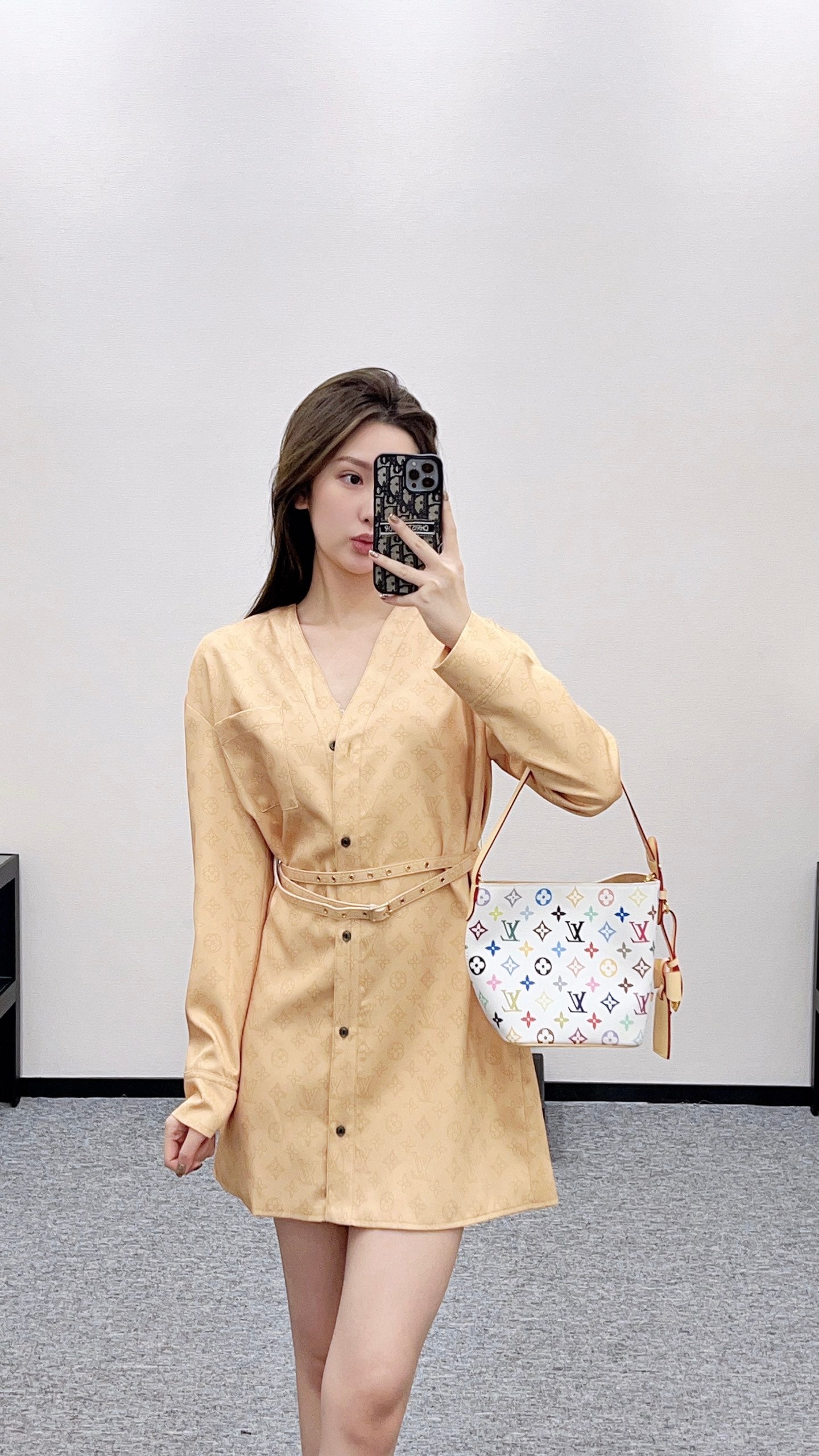 Louis 25fw jacquard dress