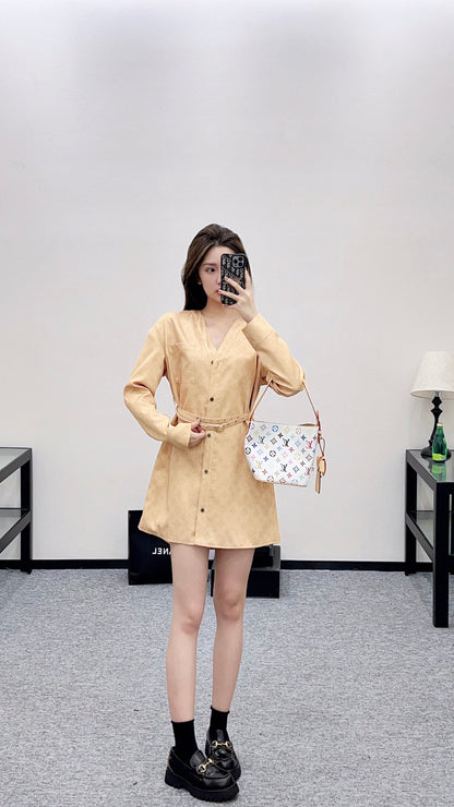 Louis 25fw jacquard dress