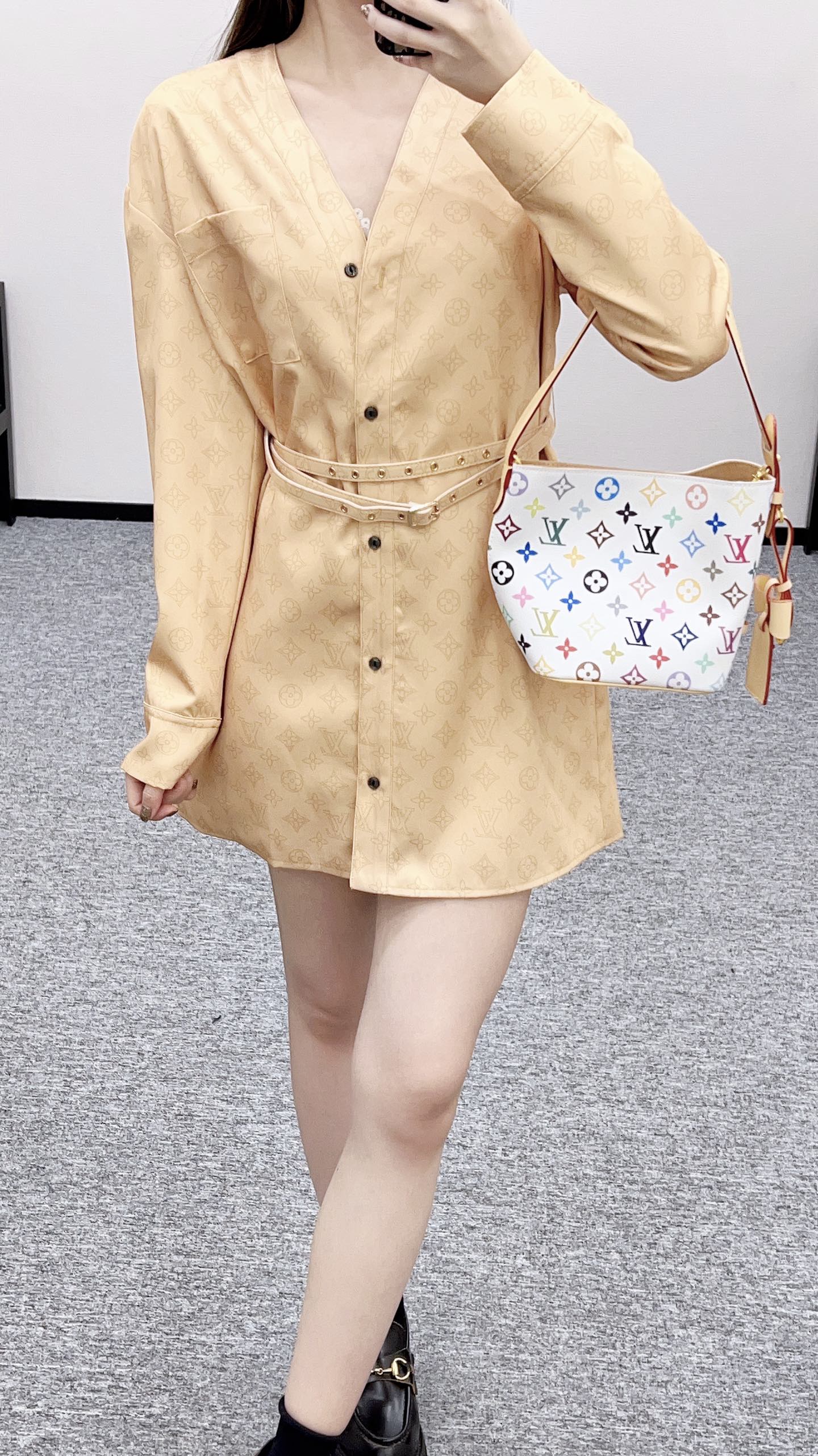 Louis 25fw jacquard dress