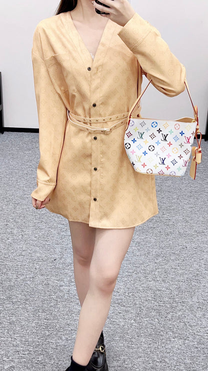 Louis 25fw jacquard dress