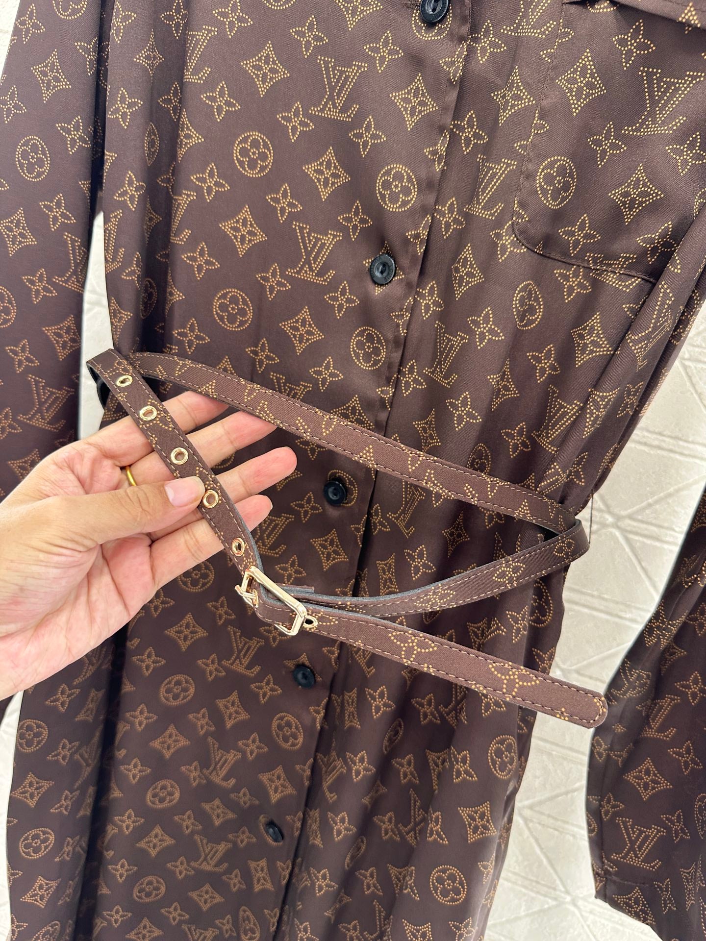 Louis 25fw jacquard dress