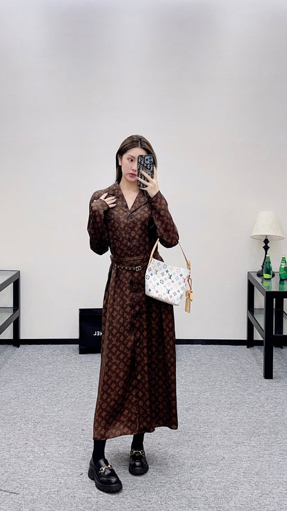 Louis 25fw jacquard dress