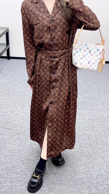 Louis 25fw jacquard dress