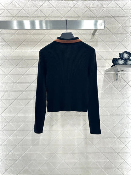 Miu 25fw knitted shirt