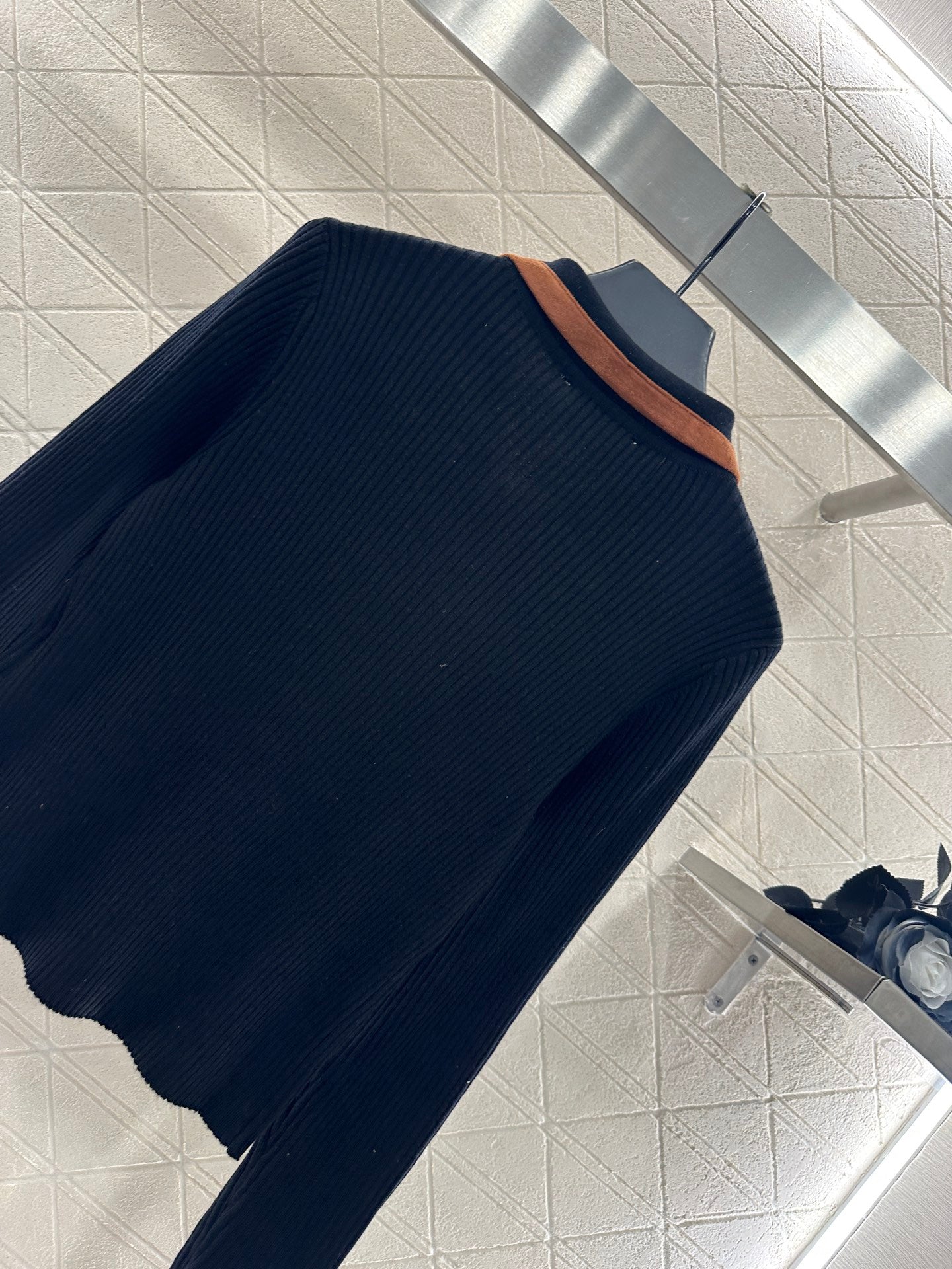 Miu 25fw knitted shirt