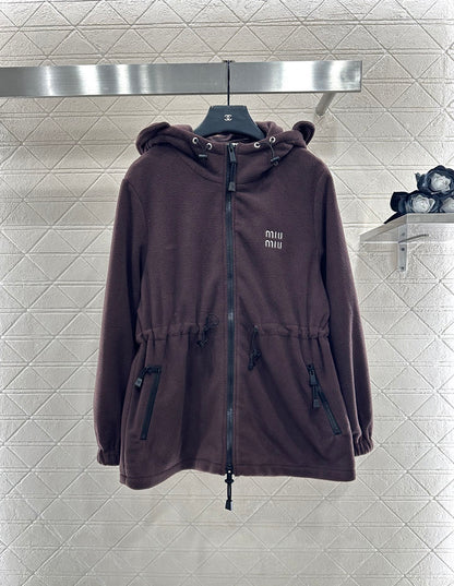 Miu 25fw leisure hoodie