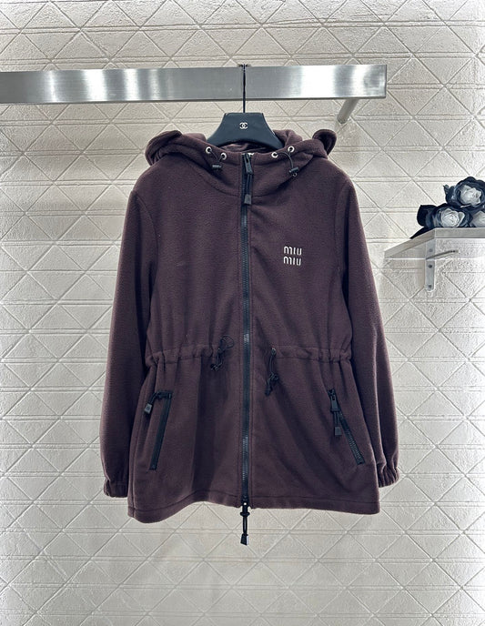 Miu 25fw leisure hoodie