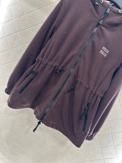 Miu 25fw leisure hoodie