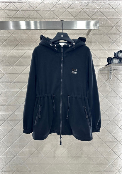 Miu 25fw leisure hoodie