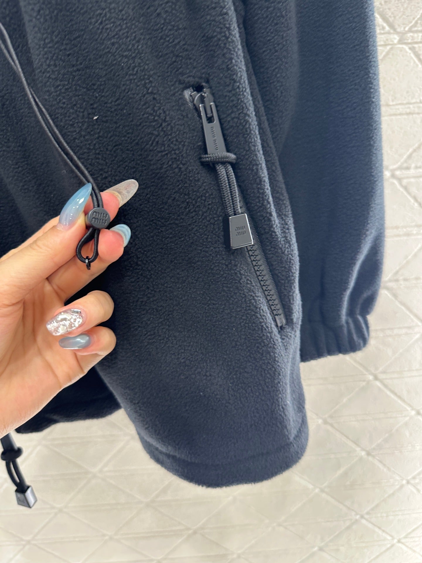 Miu 25fw leisure hoodie
