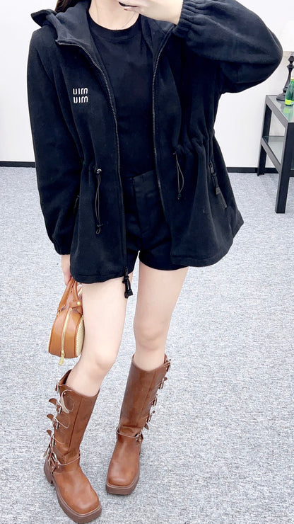 Miu 25fw leisure hoodie