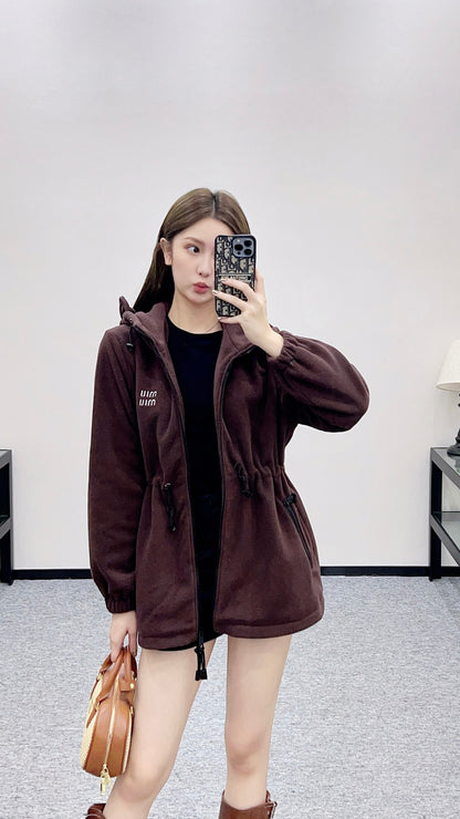 Miu 25fw leisure hoodie