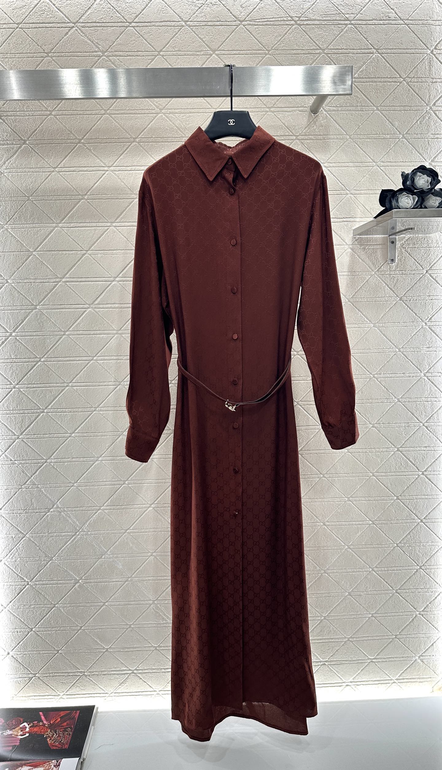 Guc 25fw jacquard dress