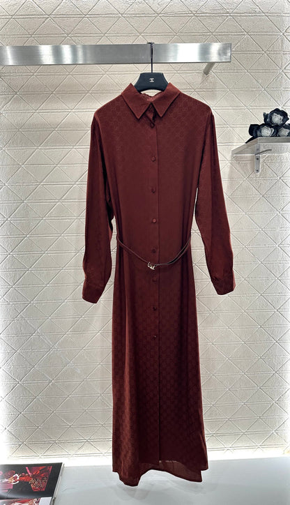 Guc 25fw jacquard dress