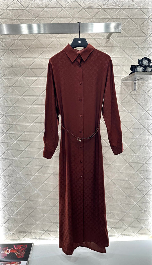 Guc 25fw jacquard dress