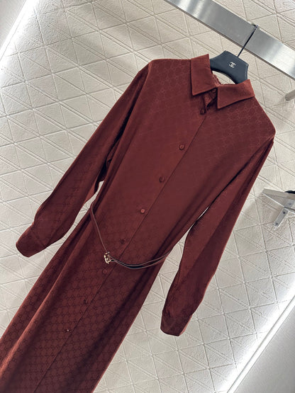 Guc 25fw jacquard dress