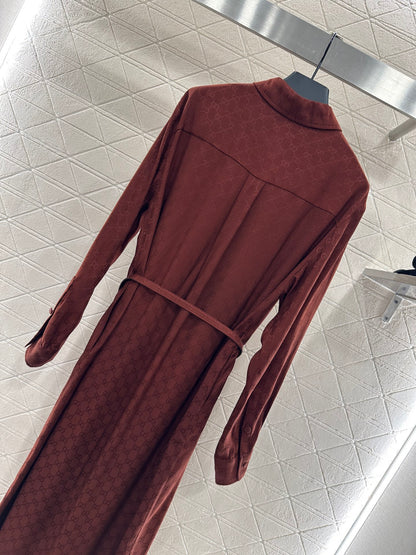 Guc 25fw jacquard dress