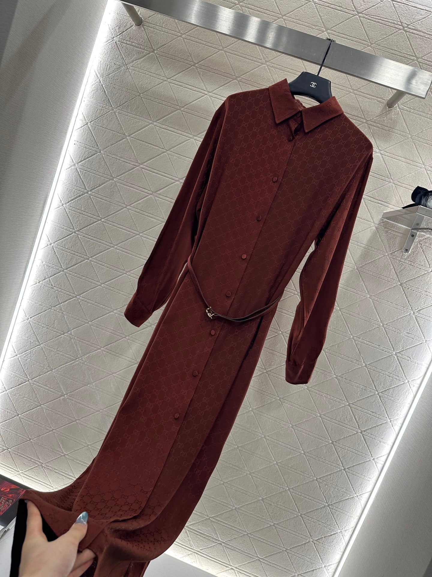 Guc 25fw jacquard dress