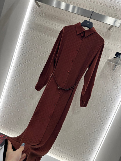 Guc 25fw jacquard dress