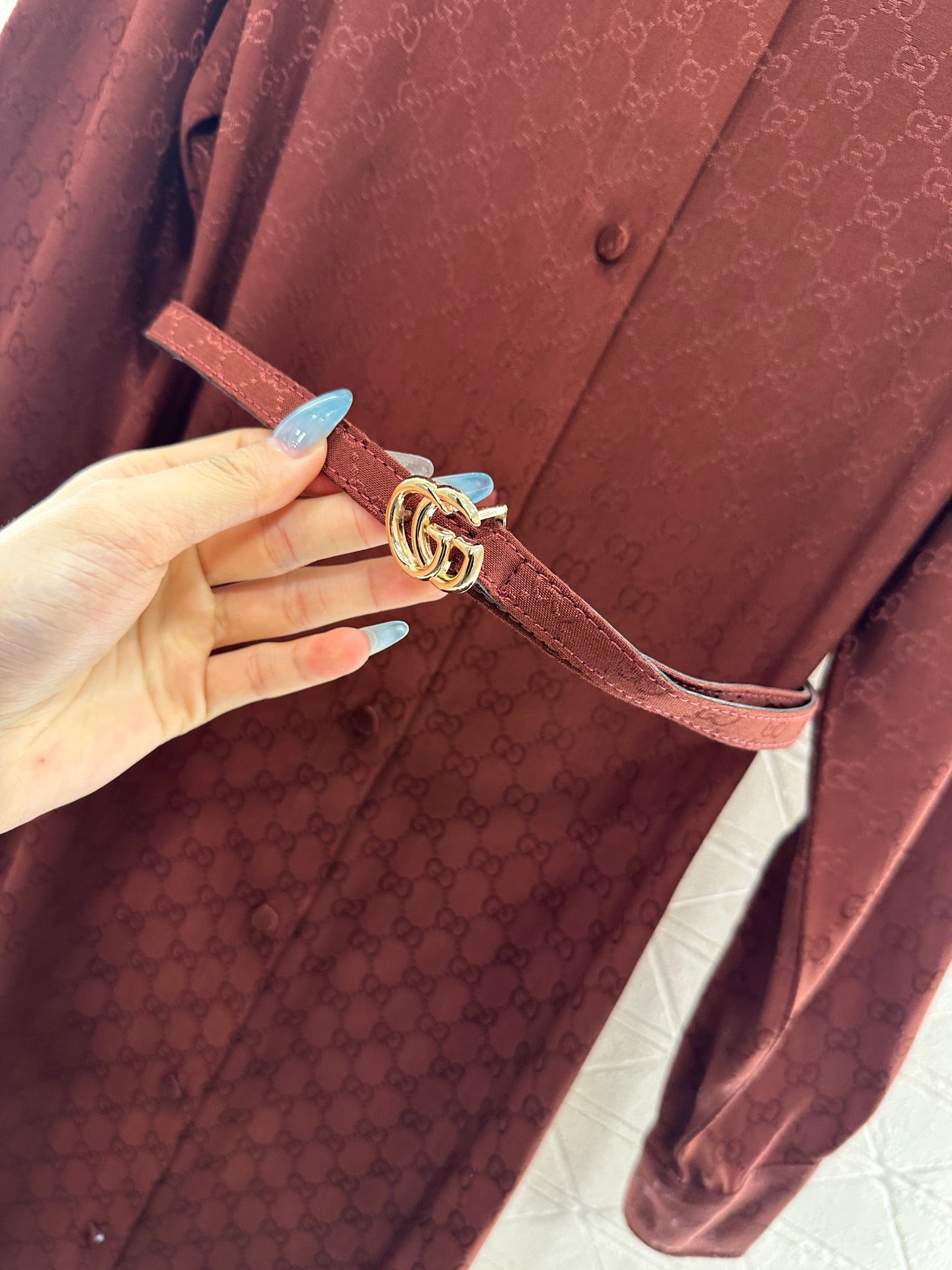 Guc 25fw jacquard dress