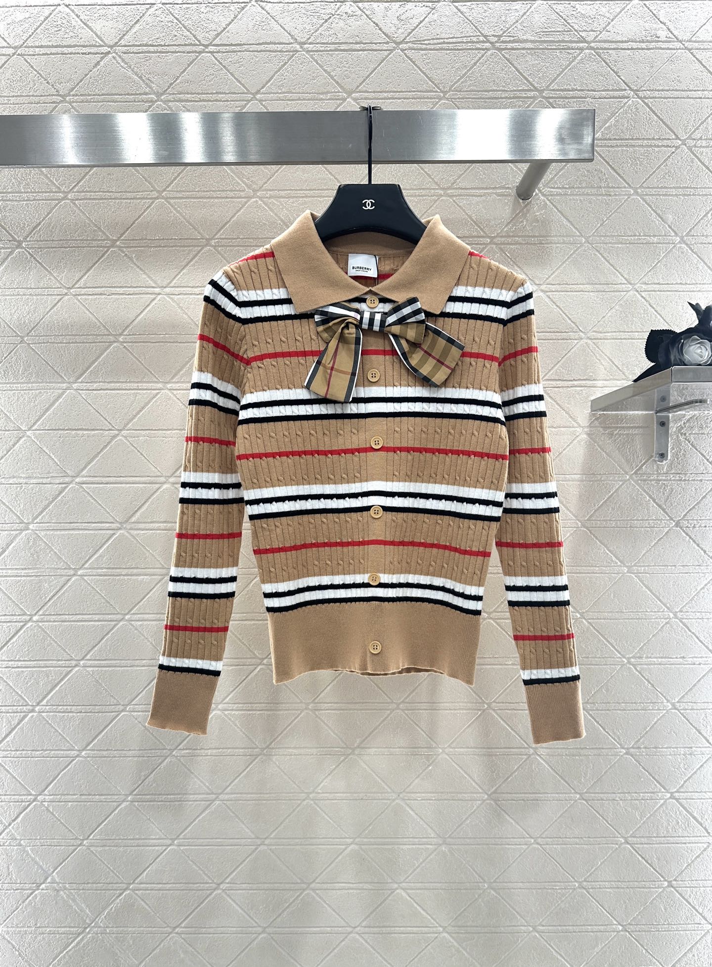 Burber 25fw plaid cardigan