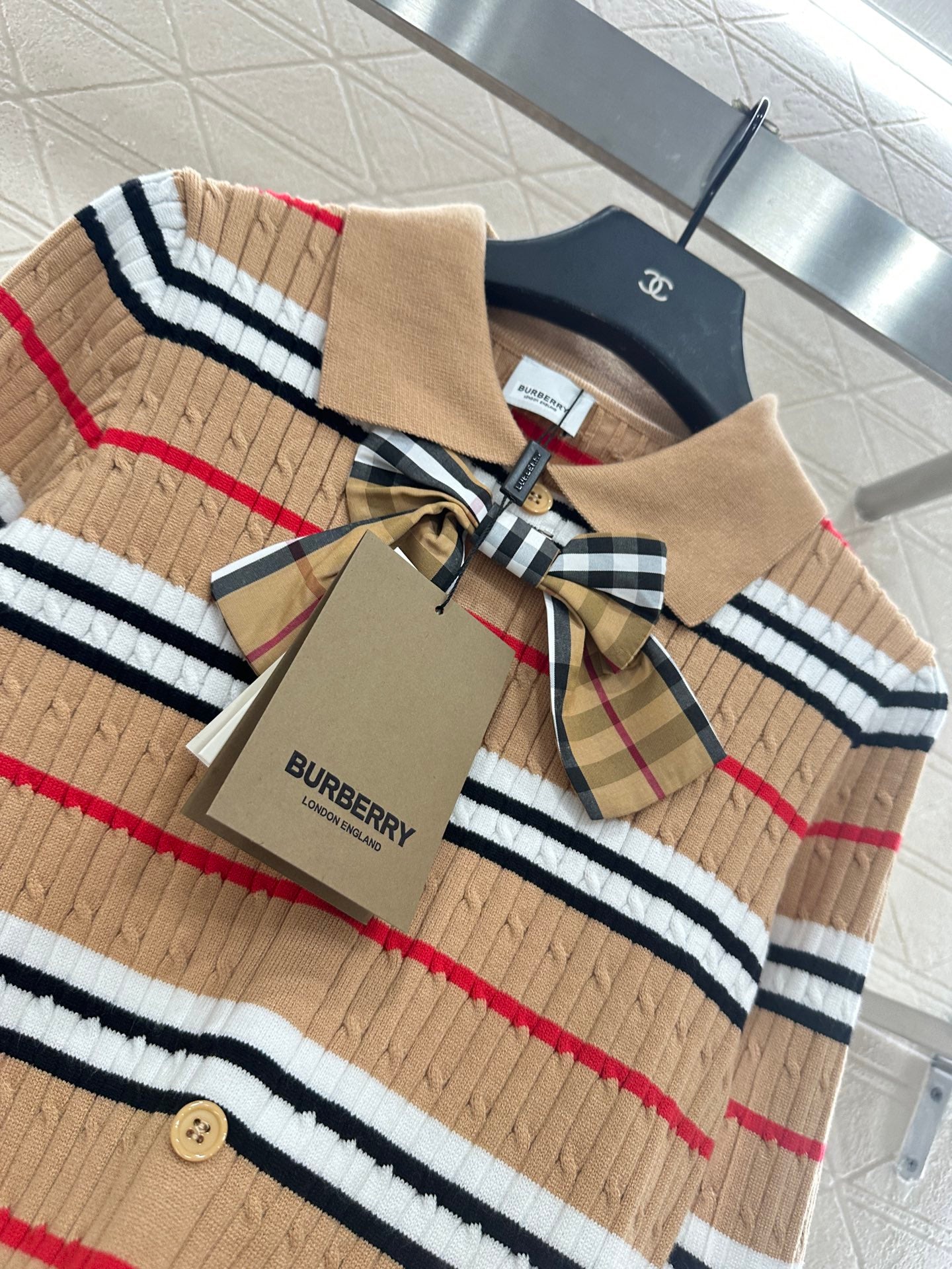 Burber 25fw plaid cardigan