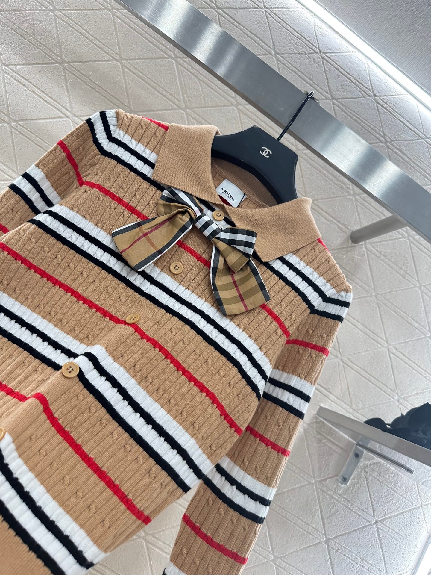 Burber 25fw plaid cardigan