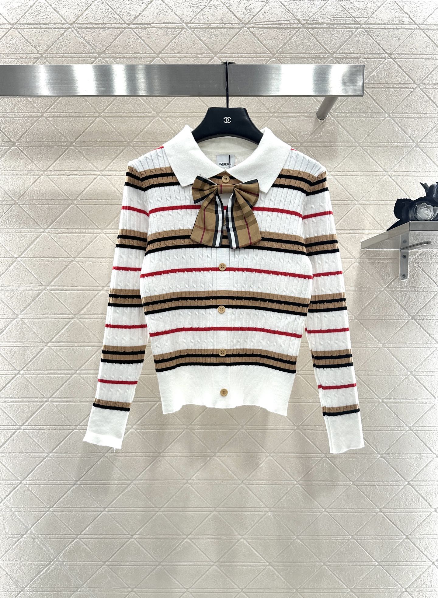 Burber 25fw plaid cardigan