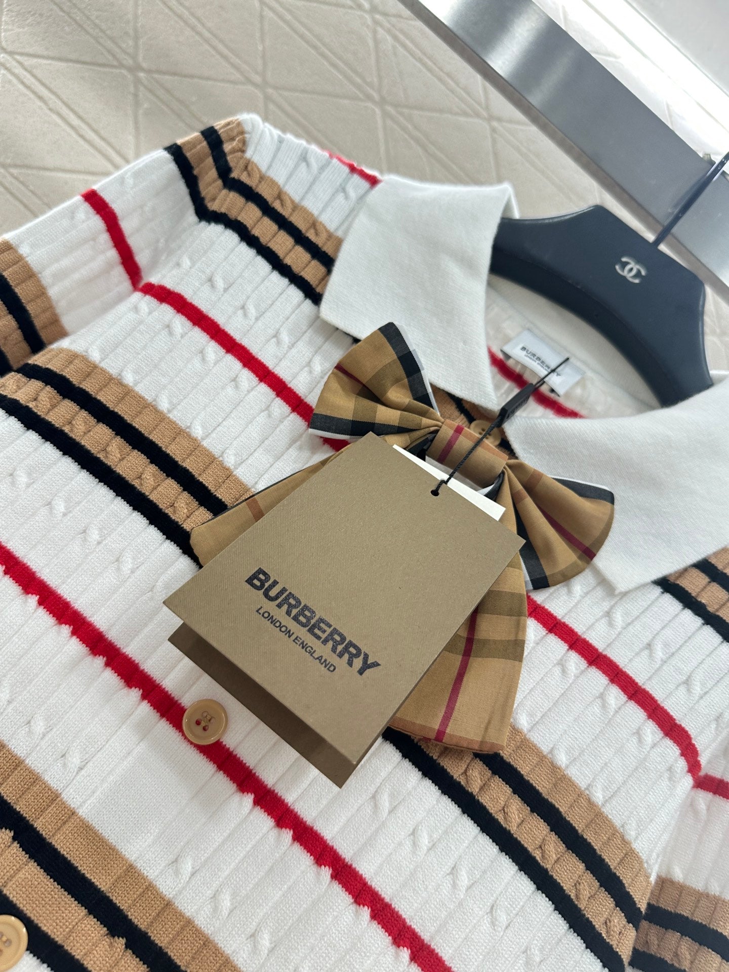 Burber 25fw plaid cardigan