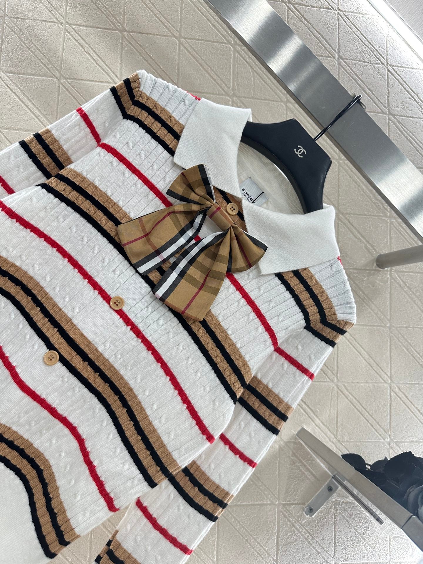 Burber 25fw plaid cardigan