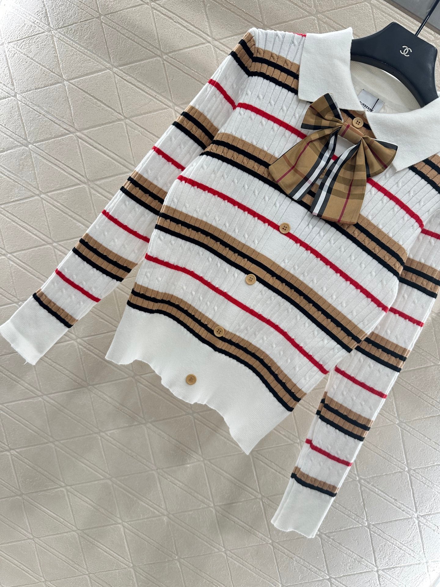 Burber 25fw plaid cardigan