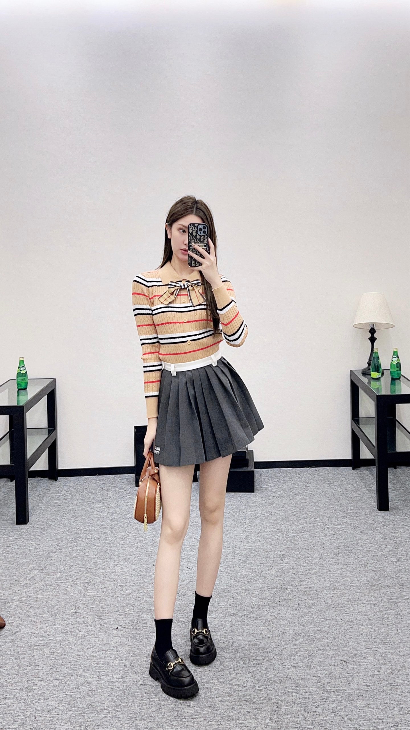 Burber 25fw plaid cardigan