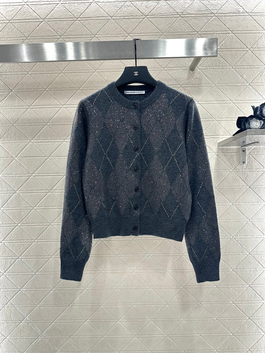 Alex 25fw jacquard cardigan