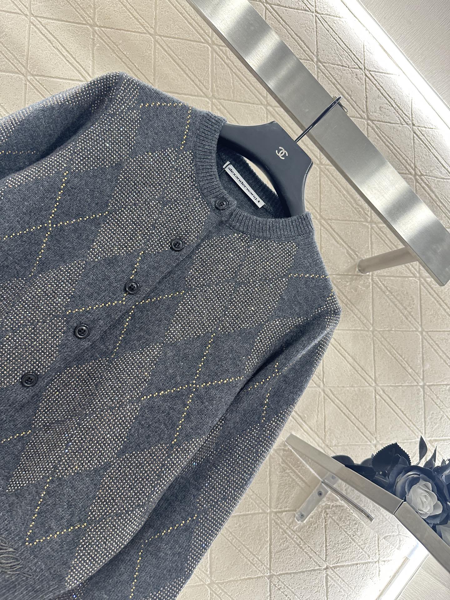 Alex 25fw jacquard cardigan