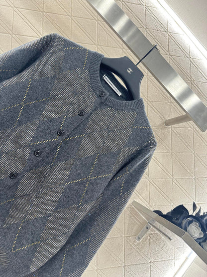 Alex 25fw jacquard cardigan