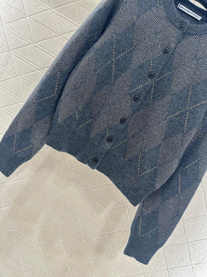 Alex 25fw jacquard cardigan