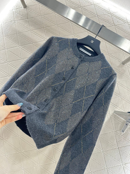 Alex 25fw jacquard cardigan
