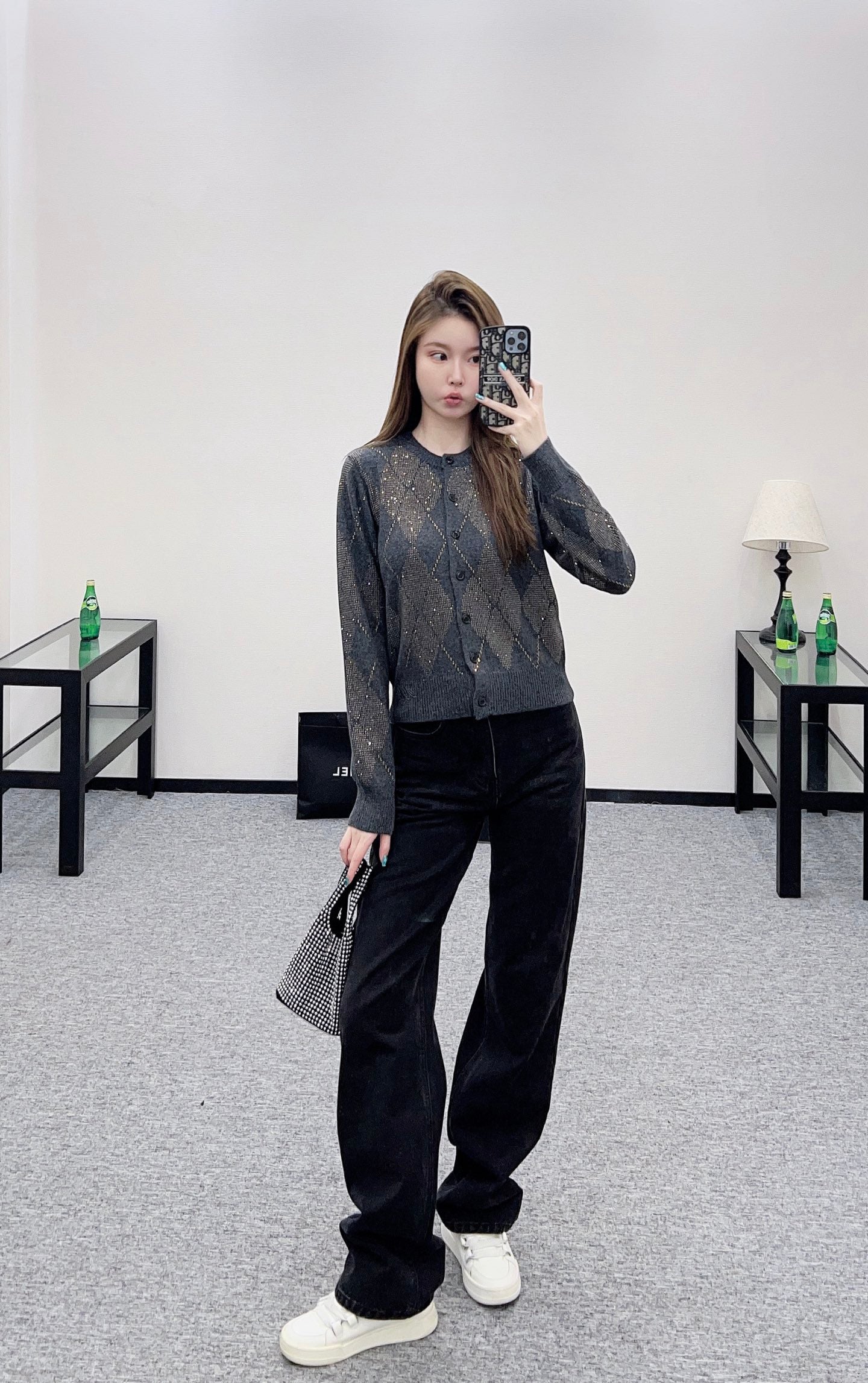 Alex 25fw jacquard cardigan