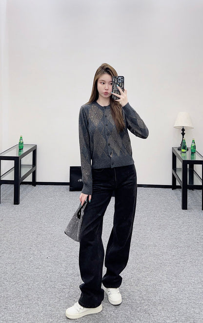 Alex 25fw jacquard cardigan