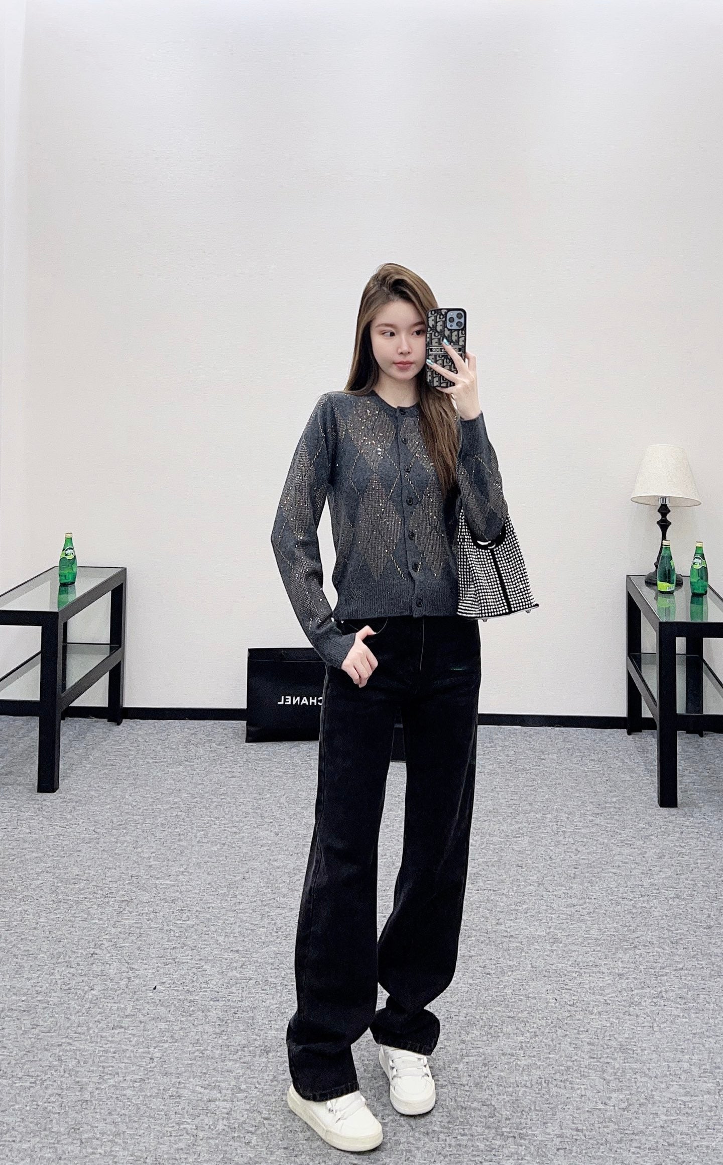 Alex 25fw jacquard cardigan