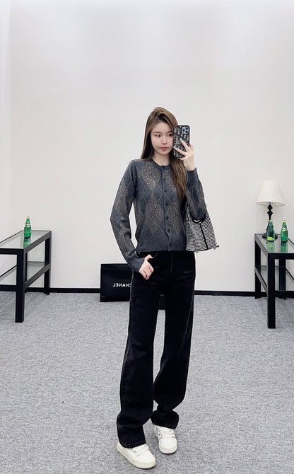 Alex 25fw jacquard cardigan