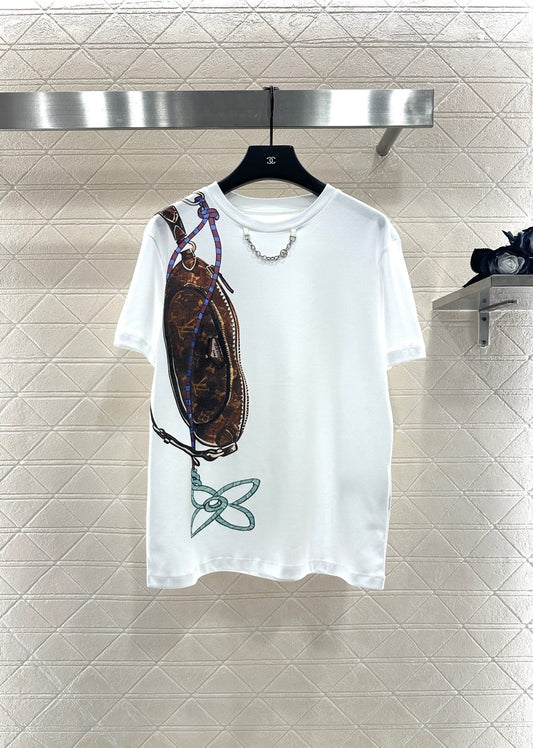 Louis 25fw printed t-shirt